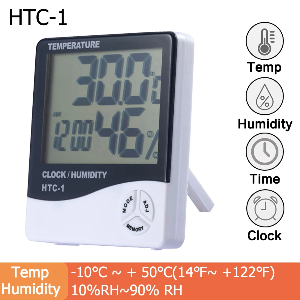 Digital Humidity and Temperature Meter Psychrometer Thermo-Hygromet –  Tekcoplus Ltd.