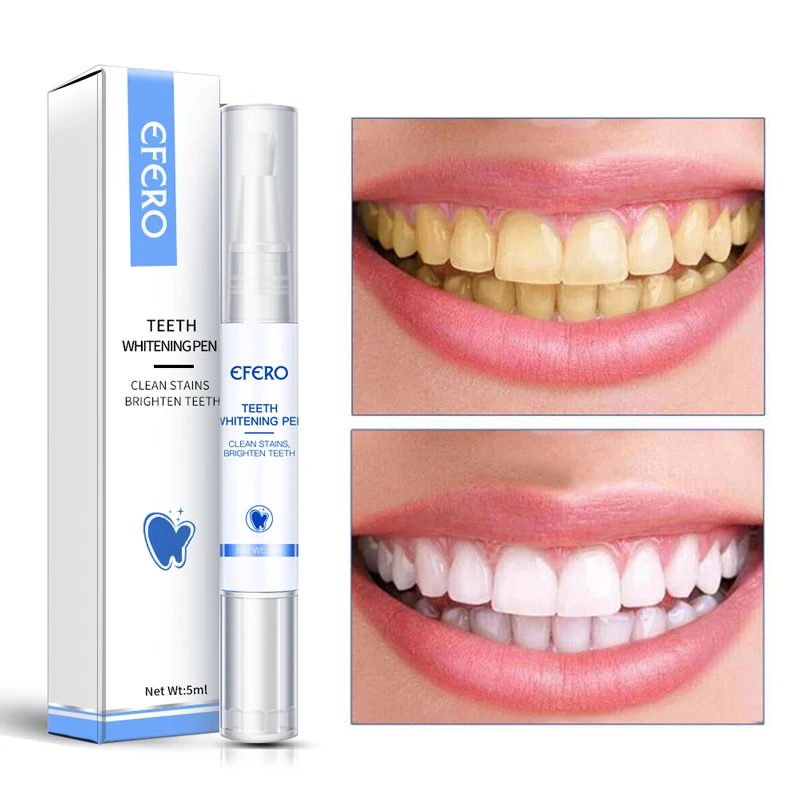 

EFERO Teeth Whitening Pen Tooth Gel Oral Hygiene Whitener Bleach Remove Plaque Stains Dental Caring Tools Dropship