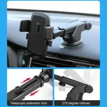  Reusable Phone Holder Easy Installation Random Color 360 Degree Rotatable Phone Mount for Car 