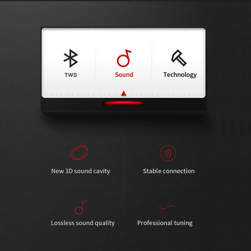 Настоящие беспроводные наушники T1 Bluetooth Премиум звук со светодиодным