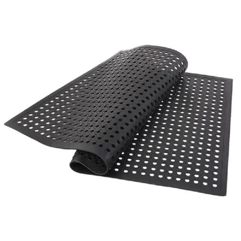 

Anti-fatigue Drainage Rubber Non-slip Hexagonal Mat for Bathroom Bar Kitchen Industrial Multi-functional Floor Mat 150*90cm