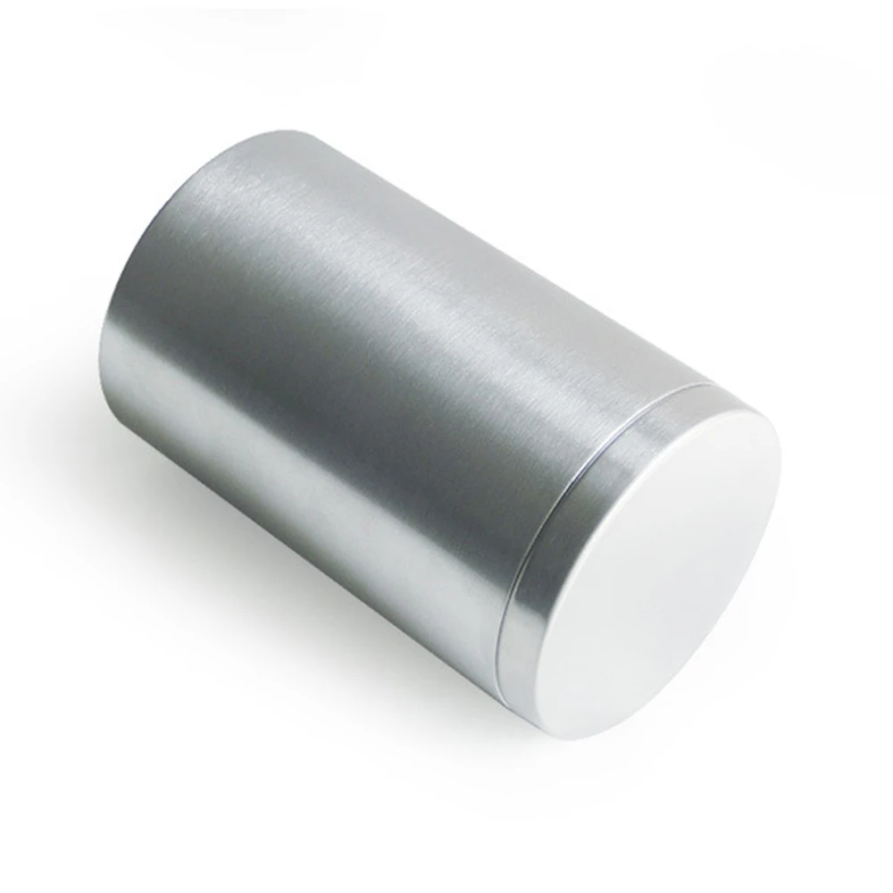 Stainless Steel Large Capacity Cylindrical Cigarette Case Sealed Tobacco Cans Portable Windproof Car Ashtray Household Tea Box