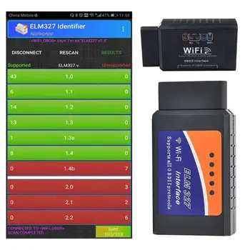 

ELM327 V1.5 Support Android OBD2 Scanner WIFI Car Diagnostic Auto Tool 87HE