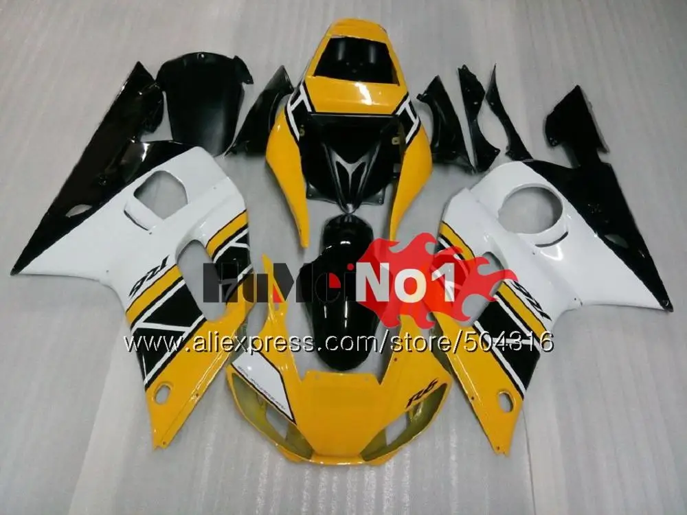No. 14 R 6 для YAMAHA YZF R6 YZF600 YZF 600 YZF-600 4MC. 20 YZF-R6 1998 1999 2000 2001 2002 YZFR6 98 99 00 01 02 Обтекатели синего и белого цвета - Цвет: No. 14