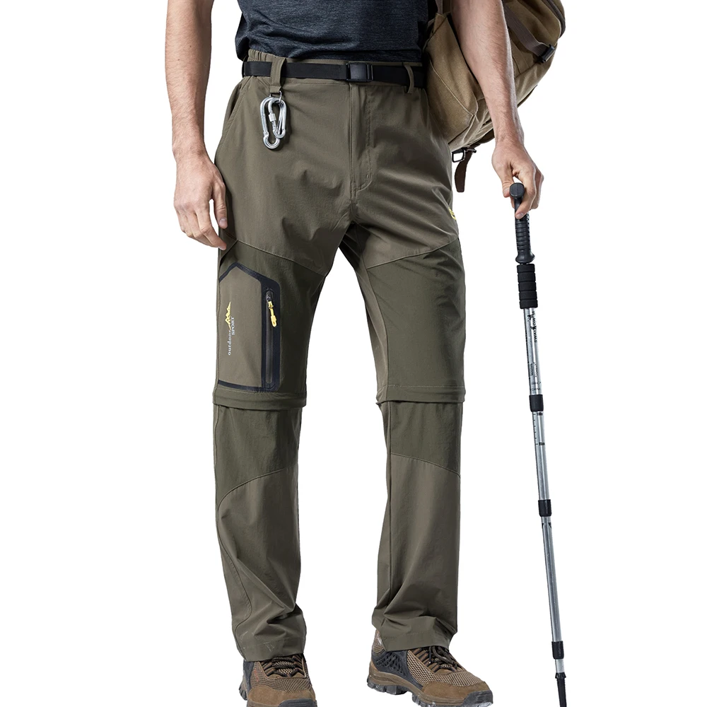 BIUFOLXIU Mens Hiking Stretch Pants Convertible Quick Dry Breathable Zip Off Cargo Work Outdoor for Travelling Fishing | Мужская одежда