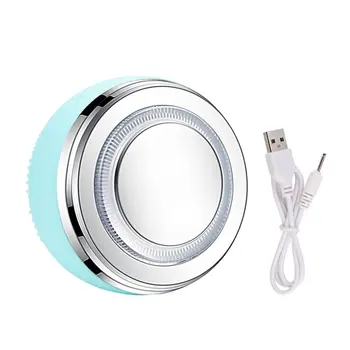 

Sonic Vibration Face Brush Cleaning Silicone Facial Cleaner Ems Led Photon Face Massager Skin Rejuvenation Acne Removel