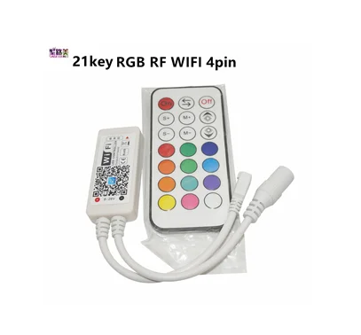 21k RF RGB wifi 4pin Magic Home RGB/RGBW ИК RF Bluetooth беспроводной Wi-Fi контроллер, светодиодный контроллер DC5V 12V 24V для светодиодный полосы 5050 WS2811 WS2812B пикселей - Цвет: 21k RF RGB wifi 4pin