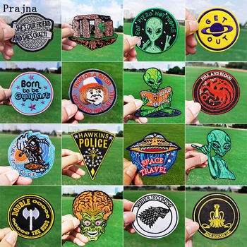 

Prajna Breaking Bad Applique Embroidered Patches For Clothing Space Travel Patch Iron On Stickers To Garment Ironing Patch New F