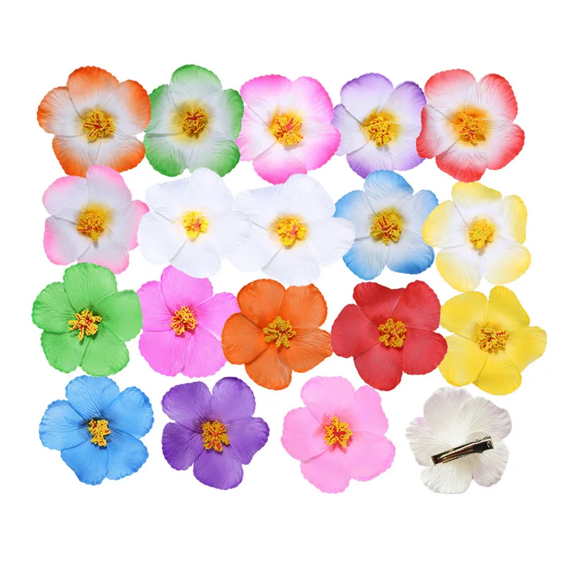 banana hair clips 2 pcs 6.5cm new Fashion  Foam Hawaiian Cherry blossoms Foam Hawaiian Plumeria flower hairpin Frangipani Flower bridal hair clip bridal hair clip