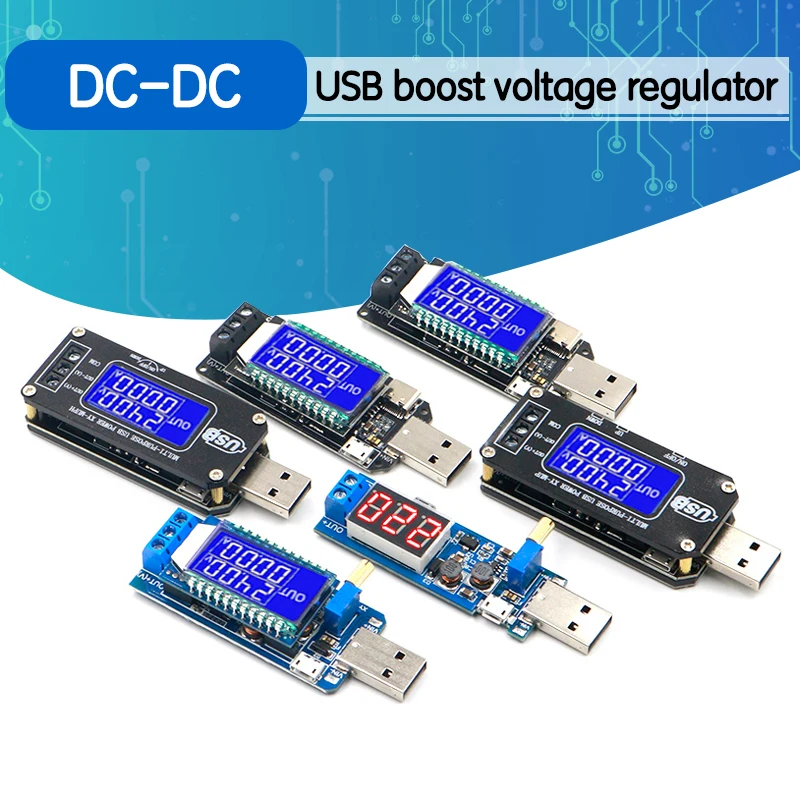 DC CNC USB buck boost источника питания регулятор напряжения при напряжении от 5 в до 3 V 9V 12V