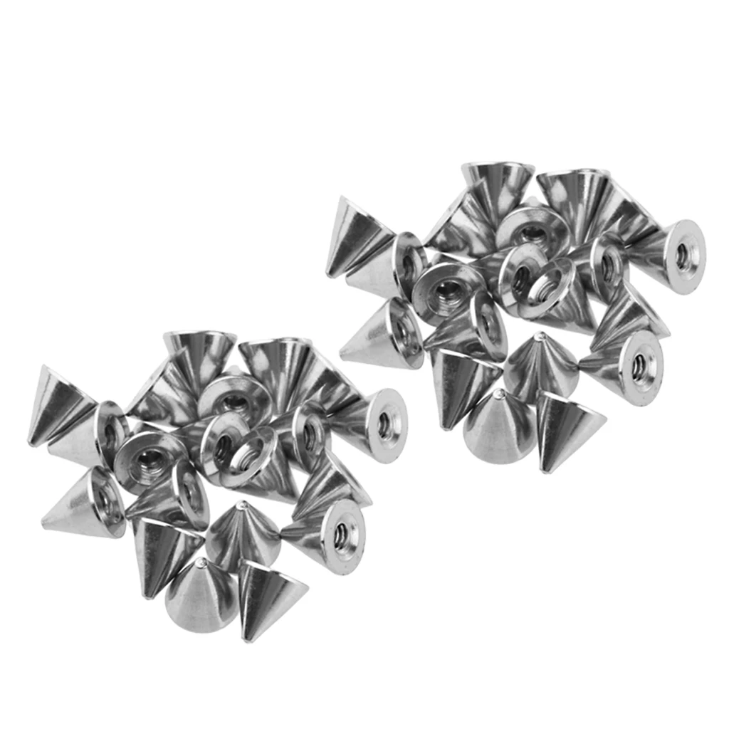 40pcs Assorted 4mm 5mm Cone Ball Screw-fit 14G Piercing Jewelry End
