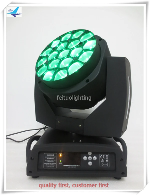 A-1X lyre bee-eye увеличение луча движущаяся голова светильник 19*15 Вт b eye led движущаяся голова светильник