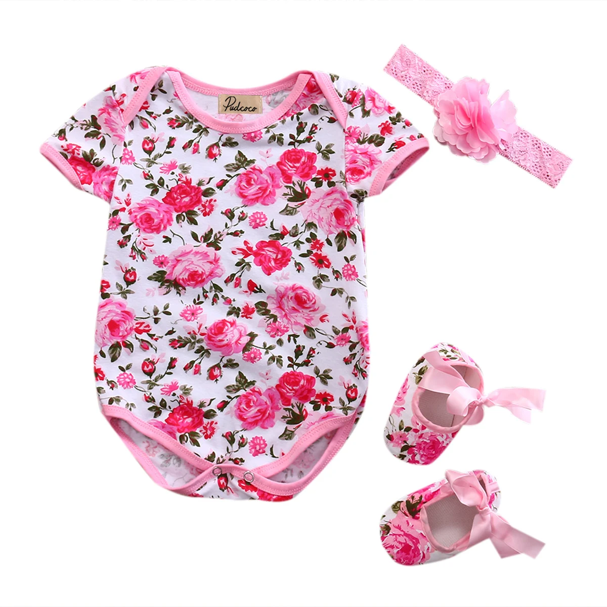 Hi Baby Store/леопардовые для малышей и девочек, боди+ обувь+ повязка на голову, 3 шт хлопковые комплекты, 0-12 месяцев