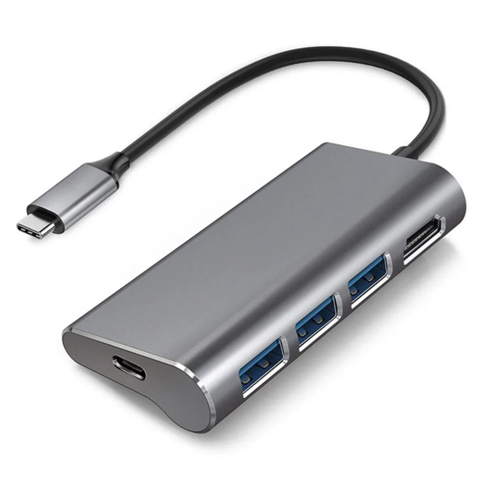 CZH-T298 type-C док-станция к HDMI адаптер конвертер 5 в одном для ноутбука втулка для быстрой зарядки адаптер