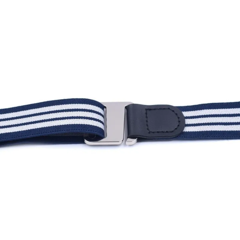 Полосатые эластичные пояса из парусины для мальчиков и девочек; эластичная Нескользящая рубашка с поясом для детей; регулируемый пояс для детей