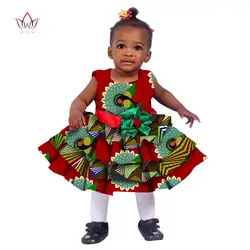 2017 Африканский женская одежда дети традиционная Дашики хлопковые платья соответствующие Африки печати платья для женщин детские летние BRW