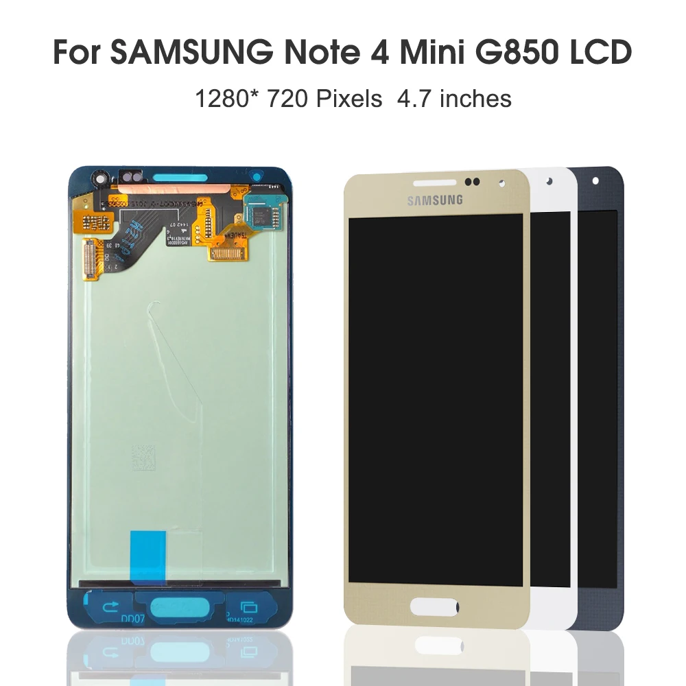 Протестированный AMOLED lcd s для samsung Galaxy Note 4 Mini Alpha G850F G850M ЖК-дисплей кодирующий преобразователь сенсорного экрана в сборе Замена