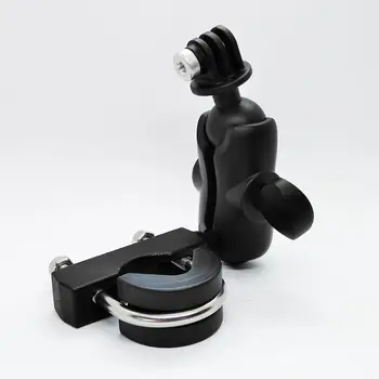 

Heavy Duty Aluminum Bike Rail Mount Bicycle Handle Bar Mount with GoPro Hero Adapter