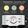 HiBREW espresso coffee machine inox semi automatic expresso make with Visual thermometer ► Photo 3/6