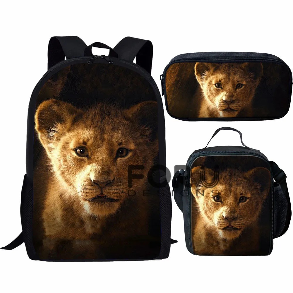 L5446CGK FORUDESIGNS Mochilas детский рюкзак Король Лев Сумка школьная книга сумки Simba принт мультяшный рюкзак для детей девочек мальчиков сумка - Цвет: L5446CGK