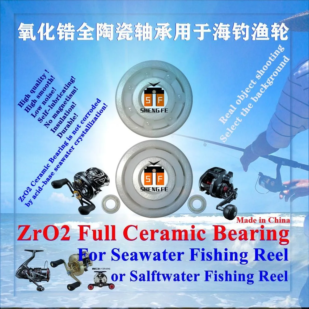Полностью керамические подшипники ZrO2 (шарикоподшипники для катушки заброса