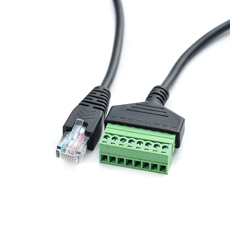 

1pcs free shipping RJ45 to Spring Terminal Adaptor RJ45 to terminal block adapter RJ45 8P8C plug to spring connector