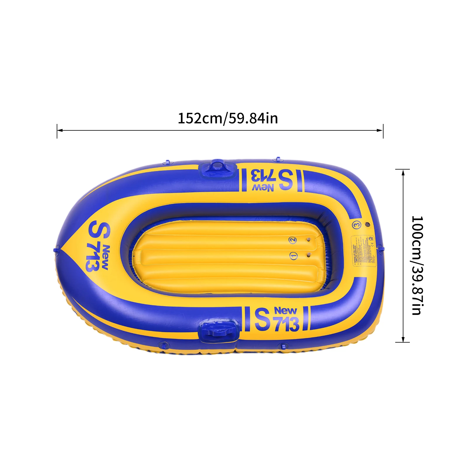 Kayak Thicken Safe Iatable Boat For Single-person PVC Rowing Fishing Boat Kayak For Outdoor Driving Fishing