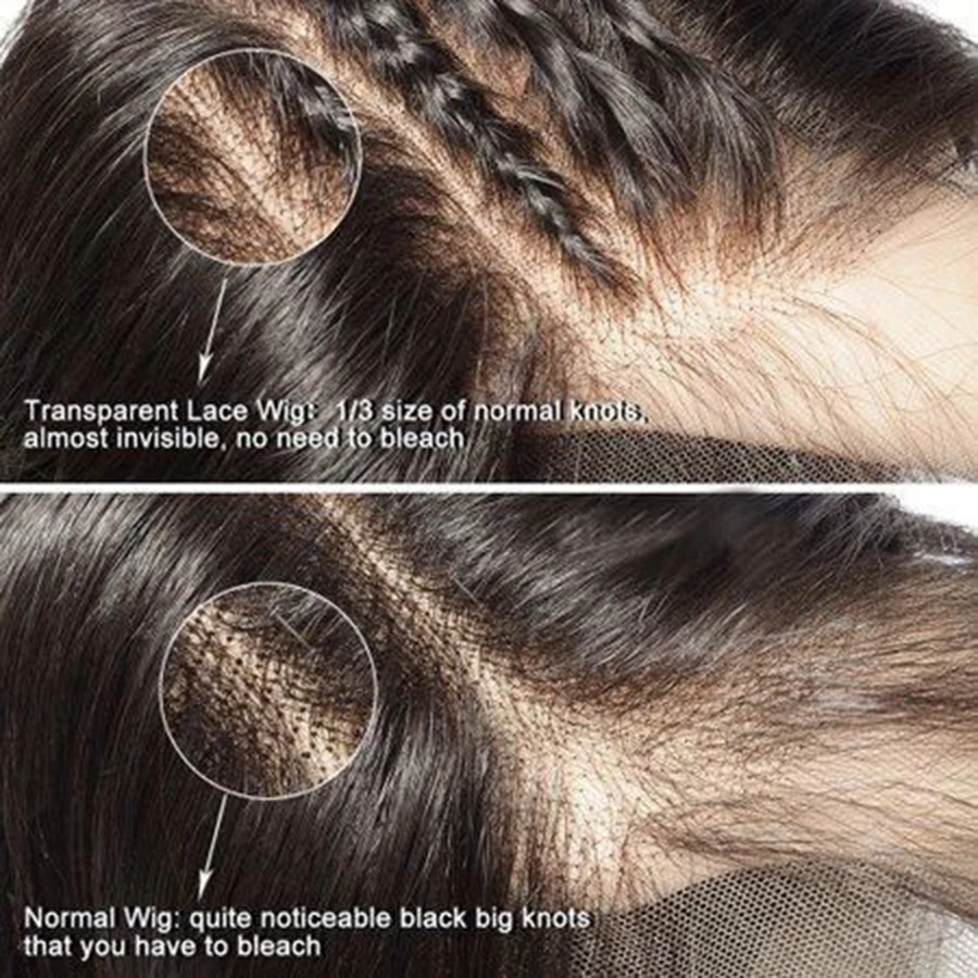 Прозрачный кружевной парик 13x6 прямо Синтетические волосы на кружеве парик предварител фронта шнурка человеческих волос парики Mslynn перуанские Remy(Реми