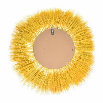 

Hanging Wall Mirror Boho Wall Mirror With Fringe Retro Decorative Wheat Ear Mirror For Bedroom Living Room Enterway Newer