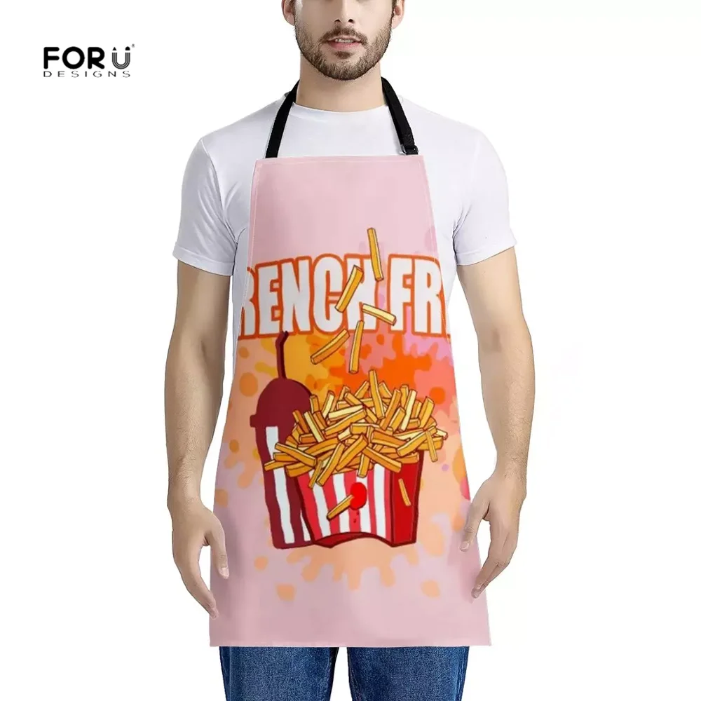 Кухонный Фартук для готовки пиццы FORUDESIGNS с рисунком женские фартуки маслостойкий