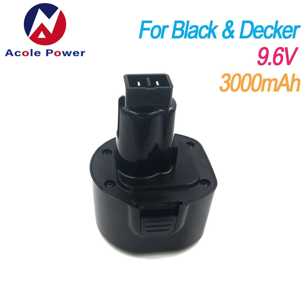 

9.6 Voltage rechargeable replacement battery for Black&Decker 9.6v cordless power tools BTP1056 A9251 PS120 PS310 PS3350 CD9600