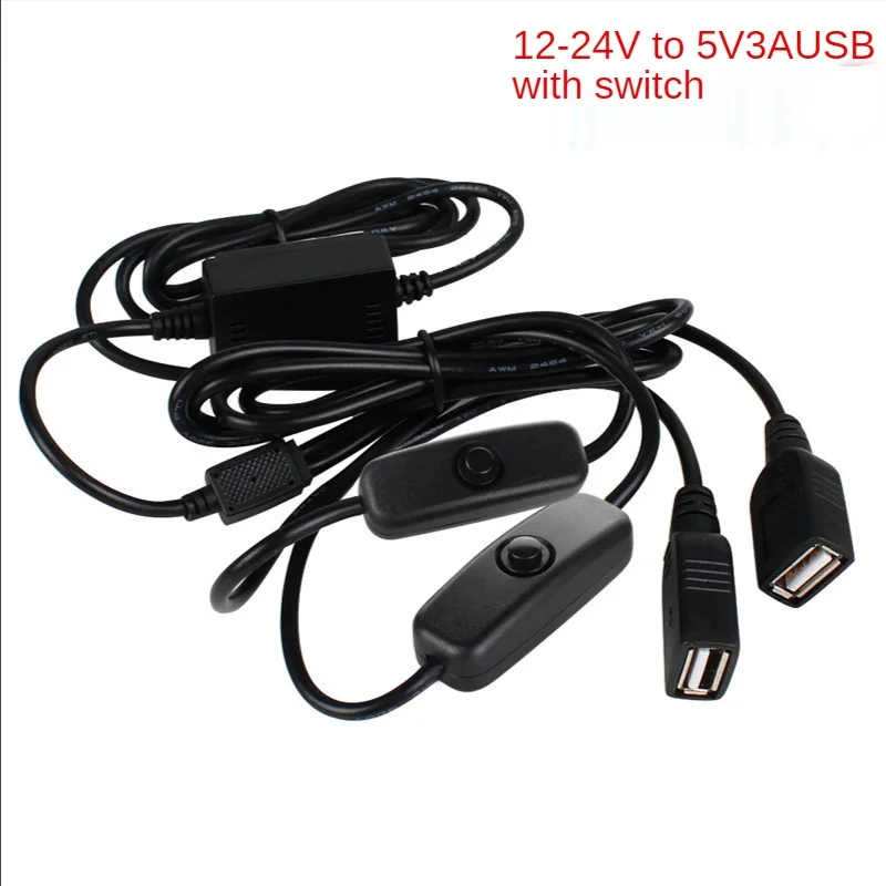 

Кабель питания для автомобиля с двумя USB-портами, 12-15 Вт