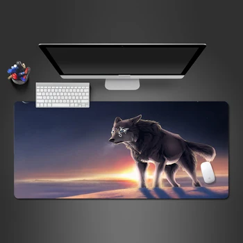 

Domineering Wolf King Animal Mouse pad High Quality Rubber Washable Game Big Play Mats Professional Senior Office Computer Pads