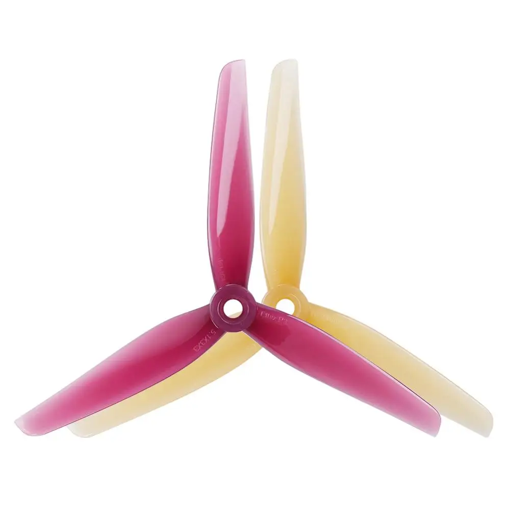 4sets HQ Ethix P3 Peanut & Jelly Prop 5130 5.1X3X3 5.1inch 3 blade/tri-blade propeller prop for FPV racing drone part