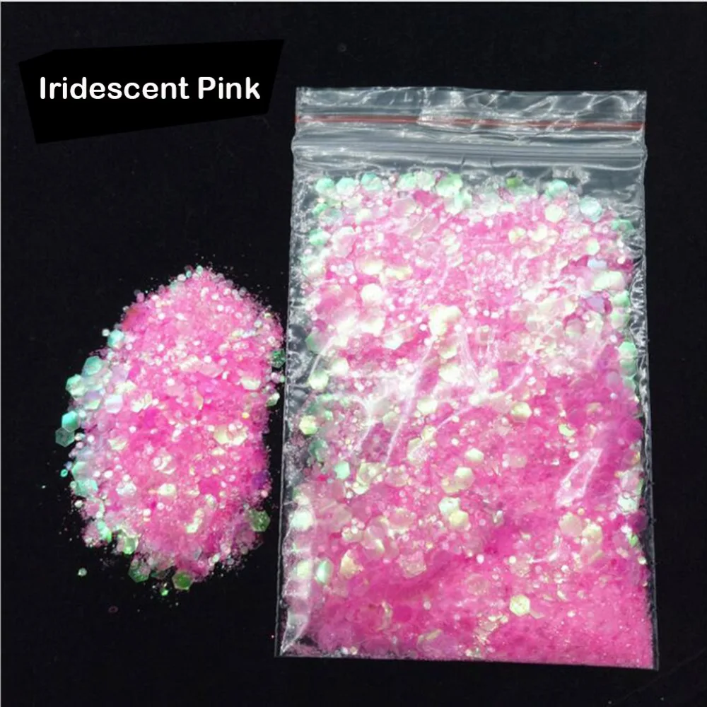 iridescent pink