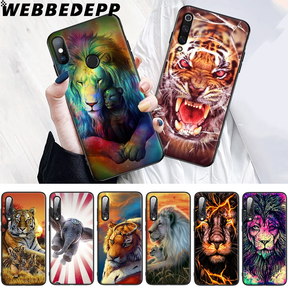Animal Elephant Wolf Tiger Soft Case for Xiaomi Mi 6 8 A2 Lite 9 A1 A3 9T Pro CC9E Mix 2s Max 3 F1 Cover |