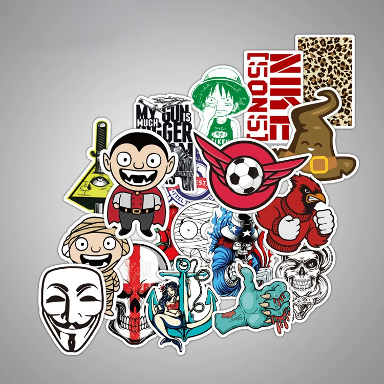 200 A suitcase graffiti sticker models skateboard cartoon stickers spot rolling suitcase stickers personality