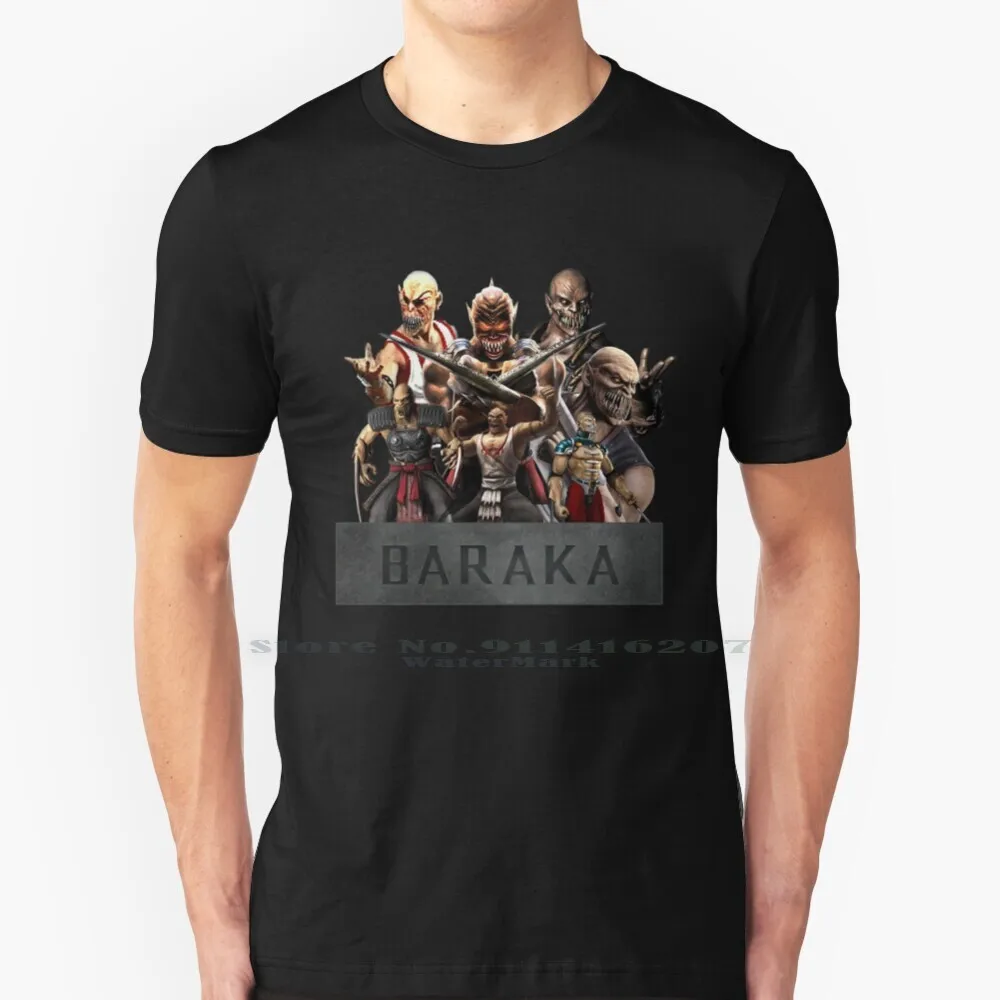 Mortal Kombat - Baraka T Shirt 100% Puro Cotone Mortal Kombat Baraka Mortal Kombat Mortal Kombat 2 Videogioco Sub Zero Lui Kang