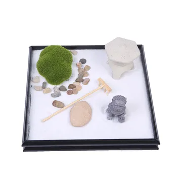 

New Resin Zen Gardening Sand Candle Holder Kit Spiritual Meditation Joss Sticks Incense Burner Figurine Craft Home Office Decora