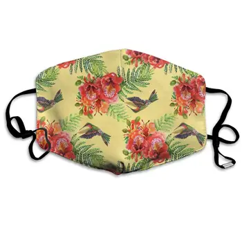 

Thuth Flowers and Humming-Birds Dust-Proof Washable Mask - Reusable Mask - Suitable for Men and Women's Masks