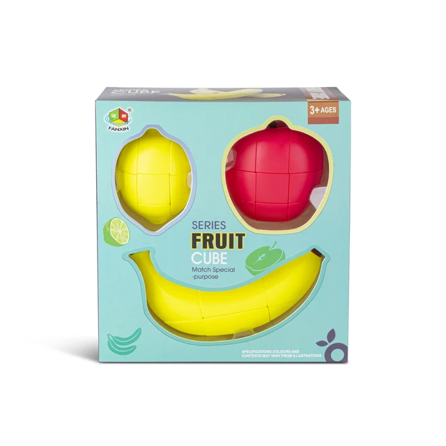 Children  Fruit Magic Cube with Bright Colors Realistic Shape Novelty Educational Tool for Boys Girls 4