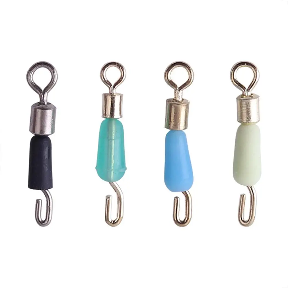 3pcs/set Bearing Swivel Fishing Hook Fast Connector Solid Rings Rolling Line Quick Link Accessories | Спорт и развлечения