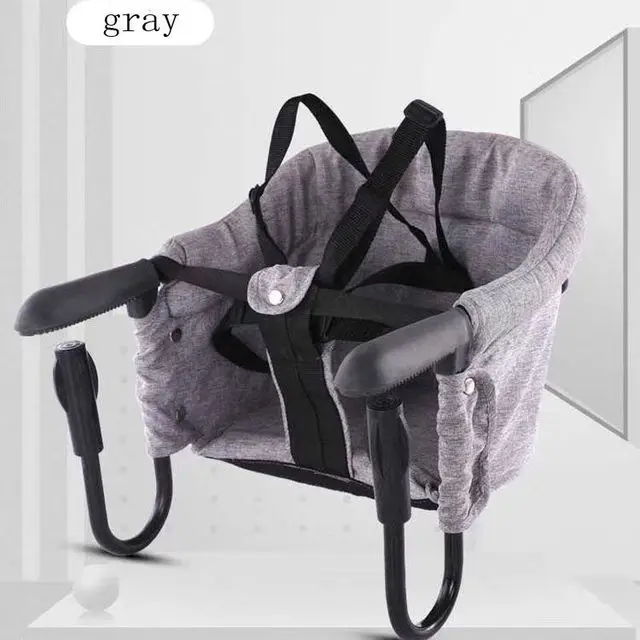 Silla alta con clip para bebé que se fija a la mesa - Trona portátil para  viajes y comer