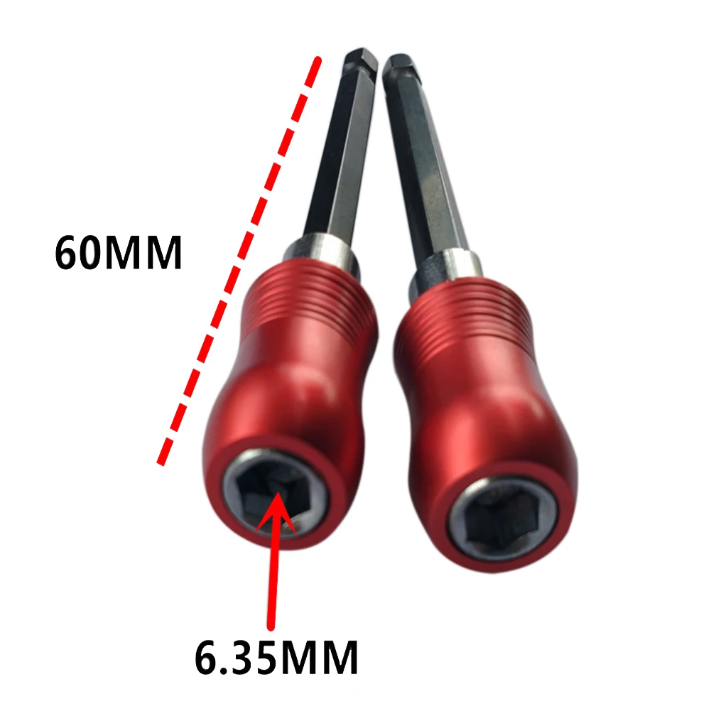 Удлинитель 60 мм 100 мм держатель 1/" отвертка портативная простая в использовании сверло аксессуары быстроразъемный шестигранный хвостовик магнитное гнездо