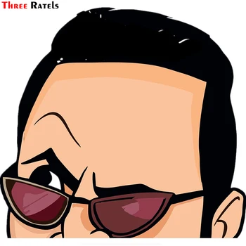 

Three Ratels FC621THE ROCK PEEKING funny stickers car body sticker laptop decal