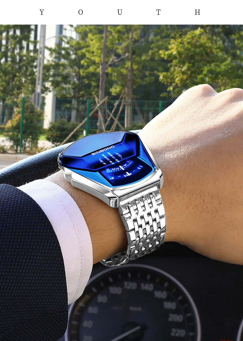 2021 New Design Top Brand Luxury Men Sport Waterproof Watch 3D Glass Quartz Watches Man Clock Wristwatch Casual Chronograph