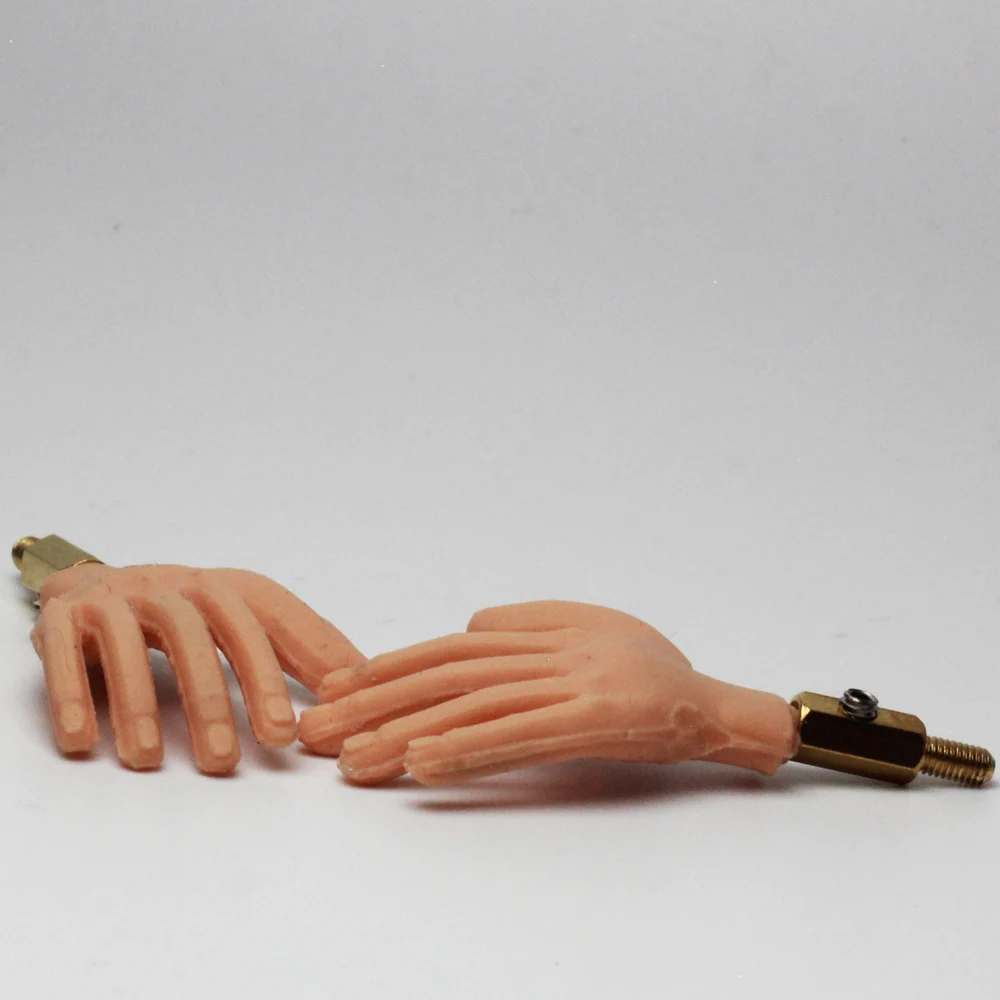 Dentro para o Livre Movimento para Parar o Fantoche do Movimento Par de Mãos de Silicone com Fio de Alumínio para Dentro para Livre 1 o - Image 3