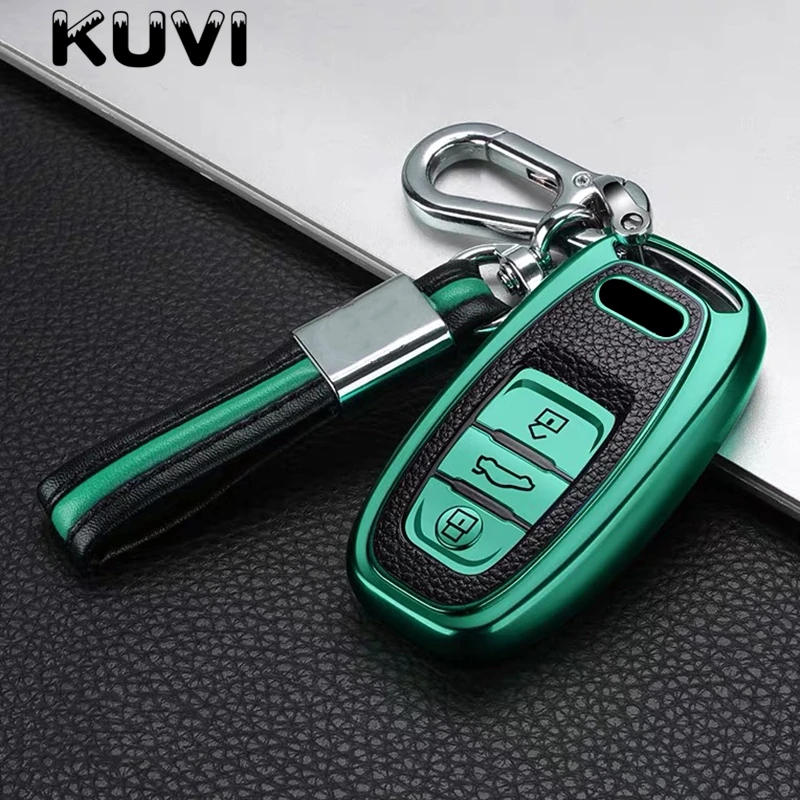Автомобильный ТПУ чехол для смарт ключа с дистанционным управлением Audi A1 A3 A4 A5 A6 A7