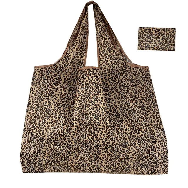 Reusable Shopping Bags Heavy Cloth Bags Sundries Bags Foldable Women's Travel Shoulder Bags Large Handbags Durable Nylon 22003