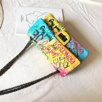 

Famous brand bags designer female Luxury female handbags for women 2020 Graffiti Shoulder Bag caviar crossbodybags women's bags